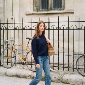 Rouje Paris Navy Joy Sweater